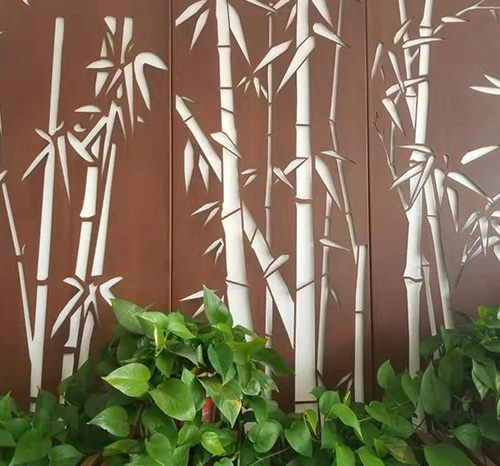 宝山锈钢板屏风